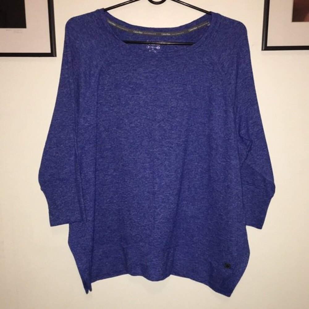 Calvin Klein Performance Stretch 1X Active Blue Sweatshirt